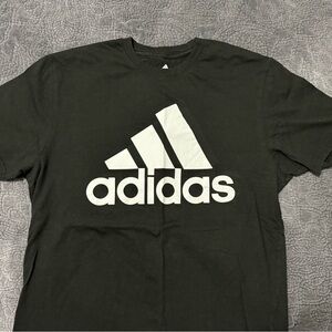 Adidas Black T-Shirt with White Logo